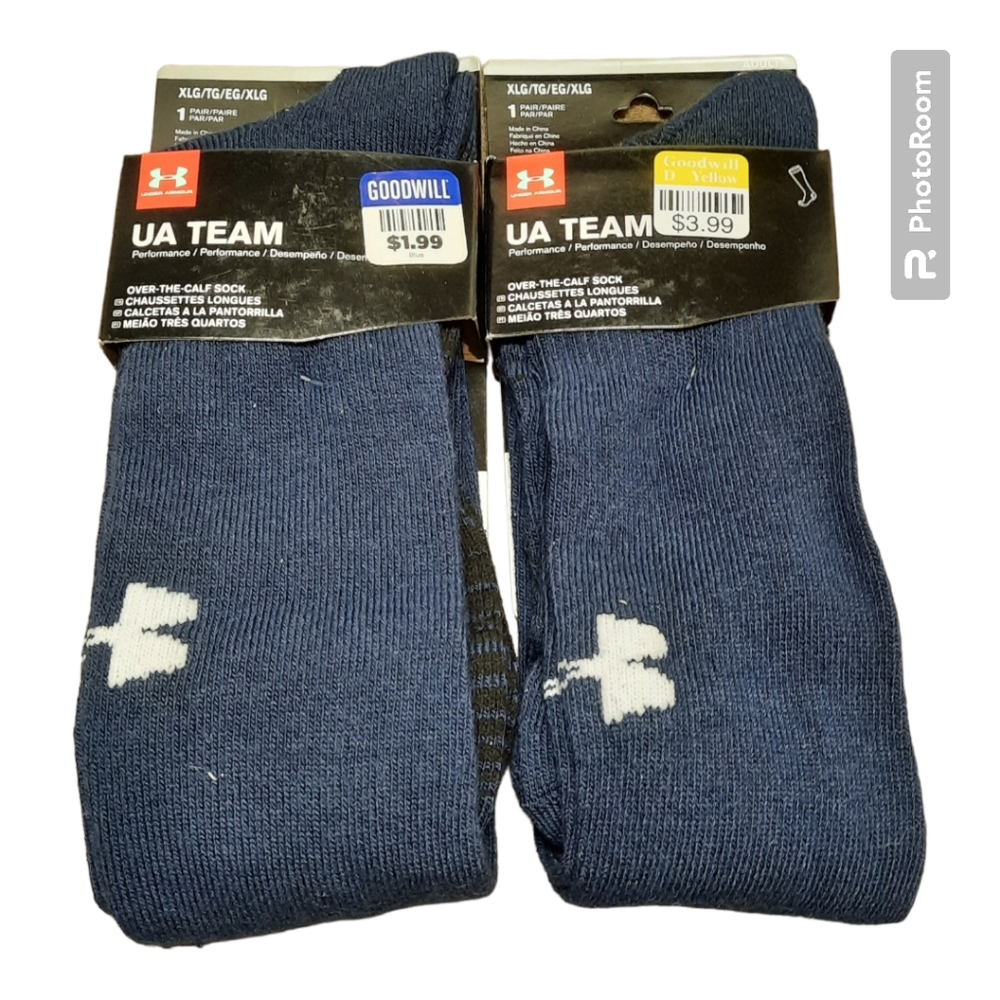 Under Armour Athletic Socks - Blue and White